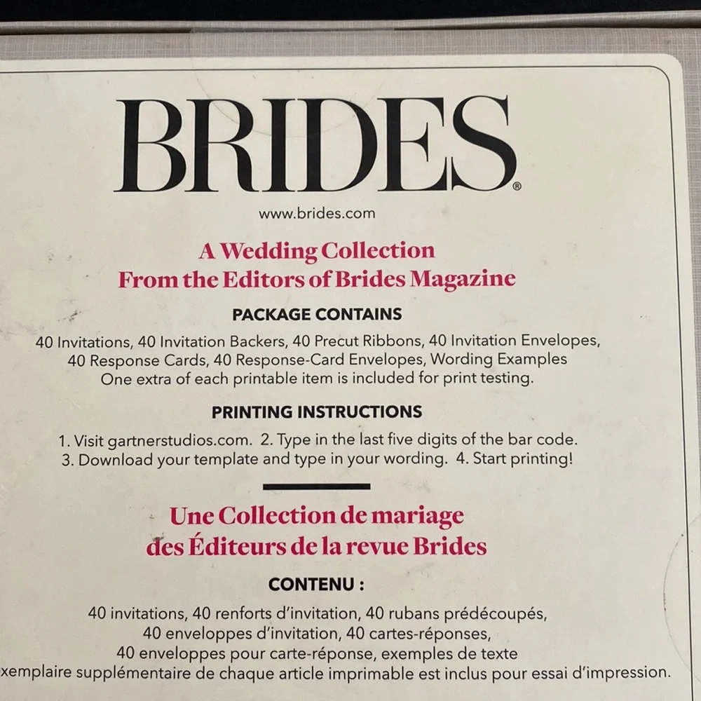 Printable Wedding Invitation Box